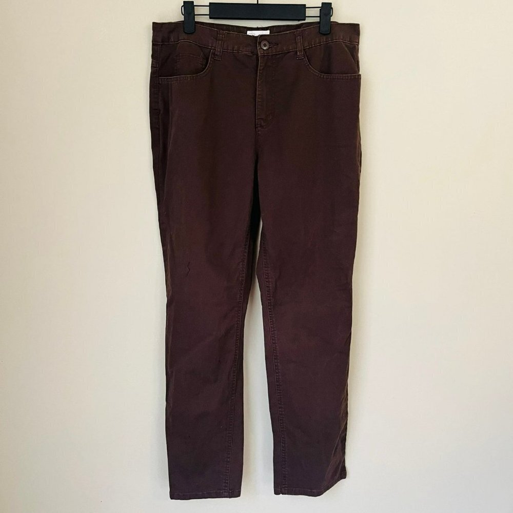 Authentic Chinos Brown Chino Pants Cotton SZ 12